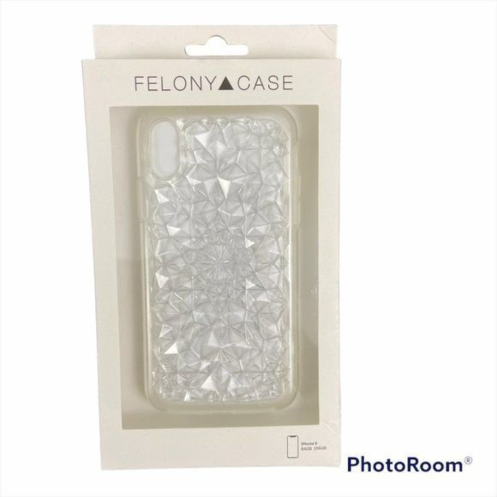 NWB FELONY CASE IPHONE X Clear Geometrical Design‎ Case